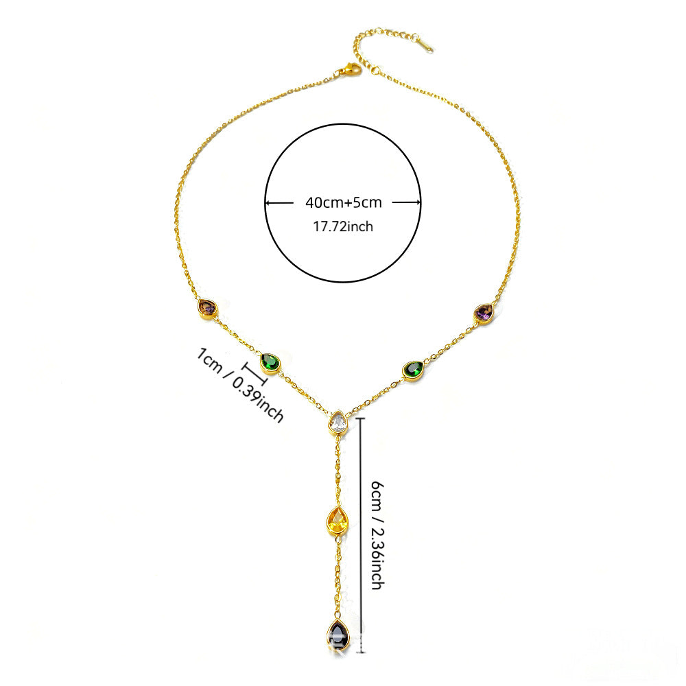 Round Pendant For Women Featuring Zircon Inlay Material With Electroplated Golden Plated Finish