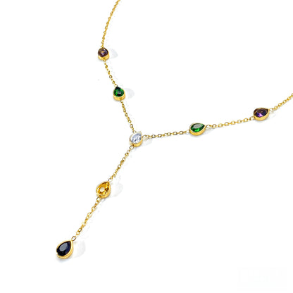 Round Pendant For Women Featuring Zircon Inlay Material With Electroplated Golden Plated Finish