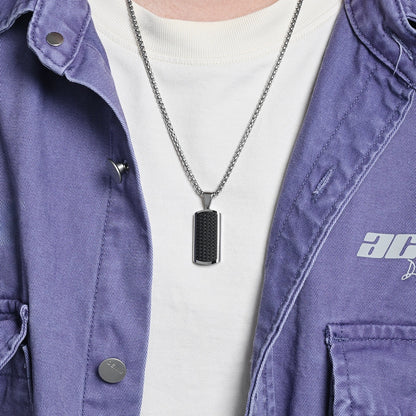 Lingge Original Design Pendant For Unisex Featuring Titanium Steel Material With Beaded Chain