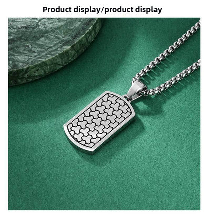 Hip-Hop Style Football Pendant For Men Made Of Durable Titanium Steel