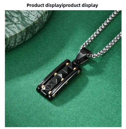 Original Design Pyramid Pendant For Stylish Wear Made Of Durable Titanium Steel