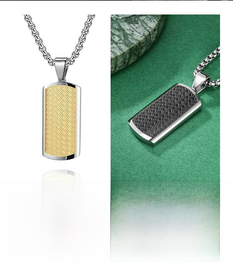 Lingge Original Design Pendant For Unisex Featuring Titanium Steel Material With Beaded Chain
