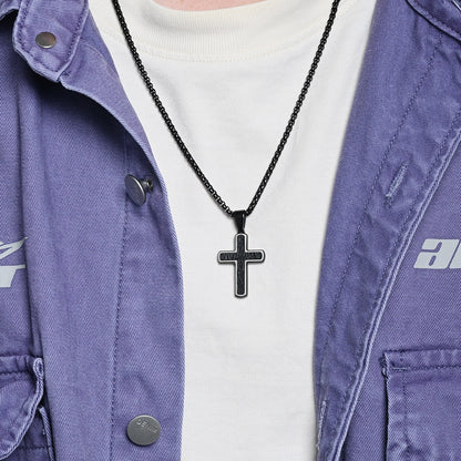 Original Design Men's Metal Cross Necklace Pendant For Stylish Everyday Wear