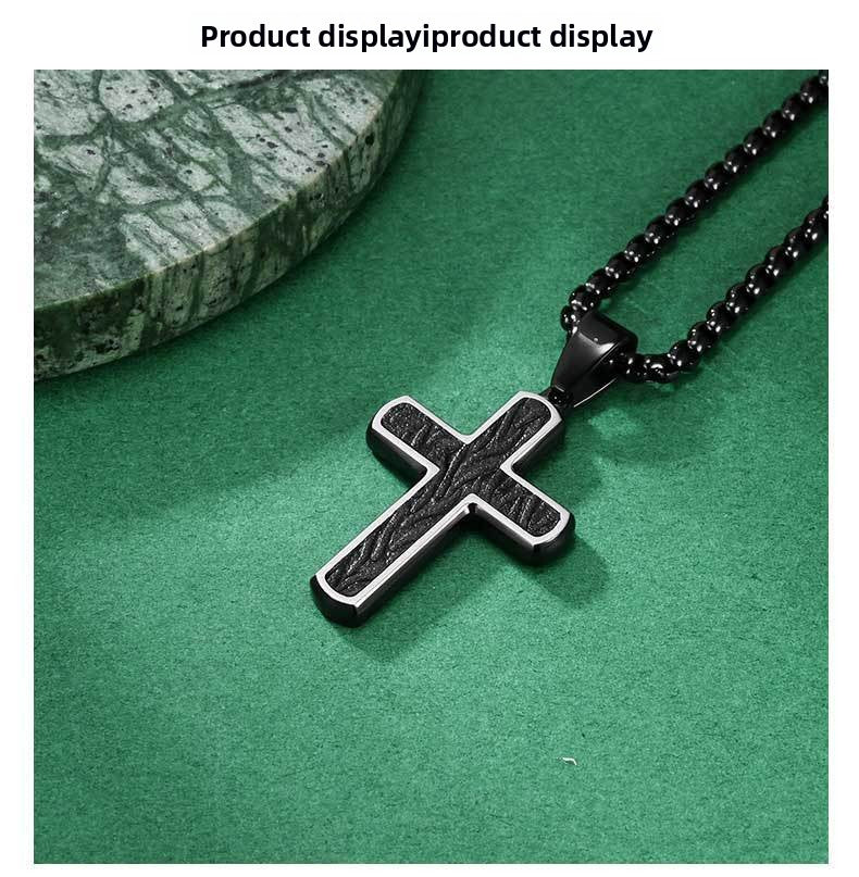 Original Design Men's Metal Cross Necklace Pendant For Stylish Everyday Wear