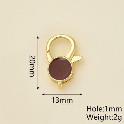 Heart Shape Pendant With Lobster Clasp, Copper With 18K Gold Electroplating 0.05-0.08µm, 1 Pc