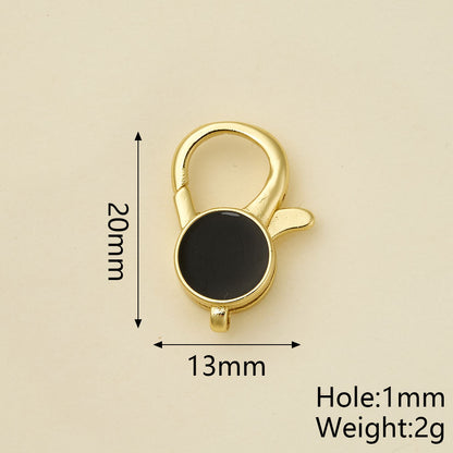 Heart Shape Pendant With Lobster Clasp, Copper With 18K Gold Electroplating 0.05-0.08µm, 1 Pc