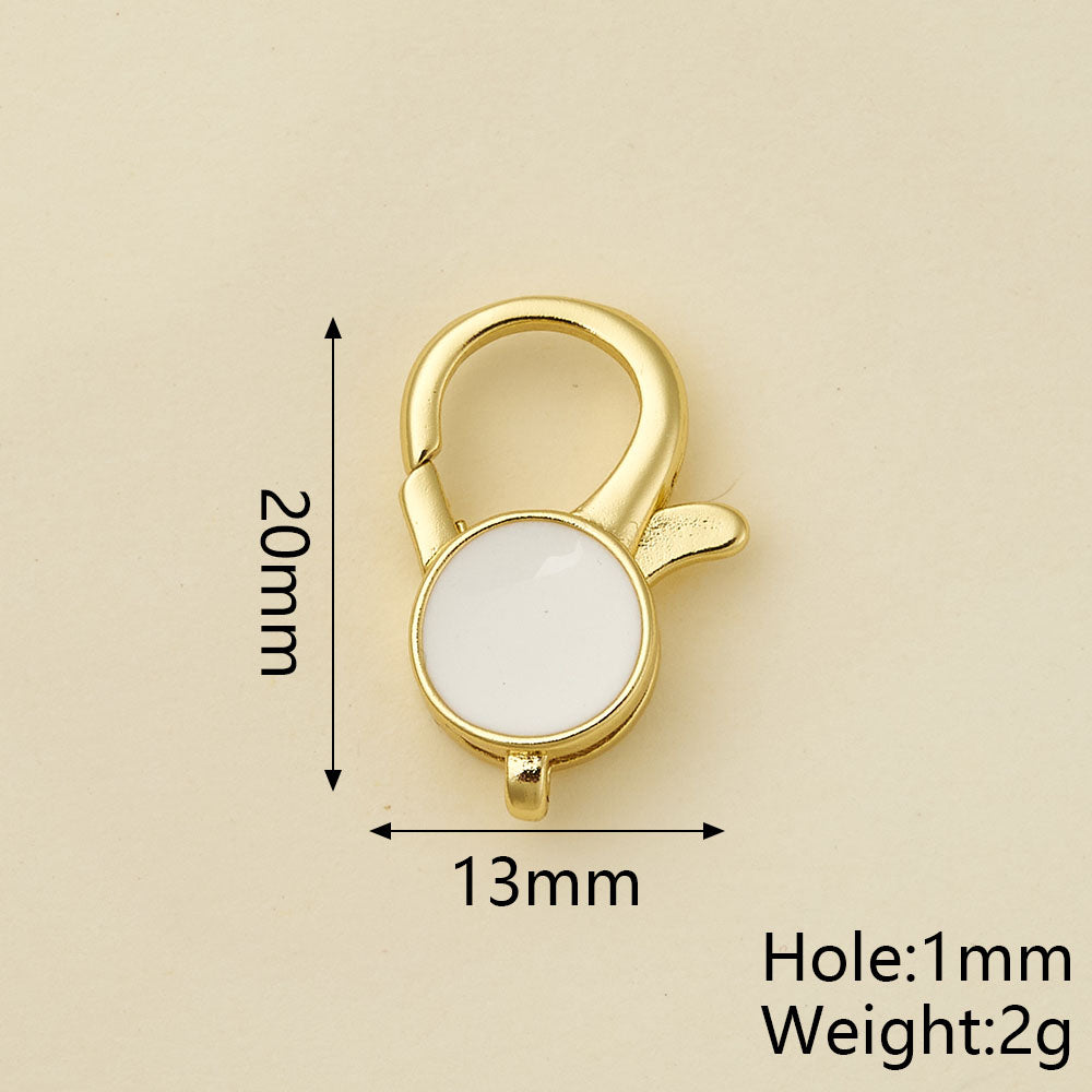 Heart Shape Pendant With Lobster Clasp, Copper With 18K Gold Electroplating 0.05-0.08µm, 1 Pc