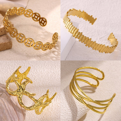 Vintage Style Leaf For Women Weekend Earrings In Iron With 18K Real Gold Plated Waterproof Non Tarnish Craft