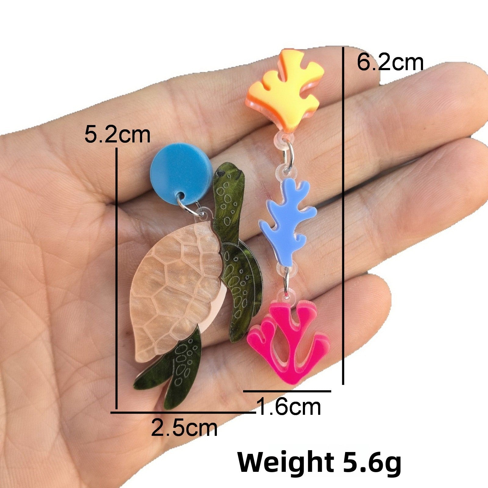 Handmade Retro Tortoise Necklace For Women Featuring Acrylic Inlay In A Stylish Turtle Design