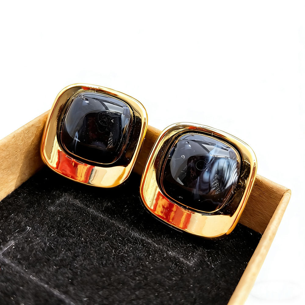 Sweet Square Stud Earrings For Women In Colour Acrylic, Perfect For Daily Wear