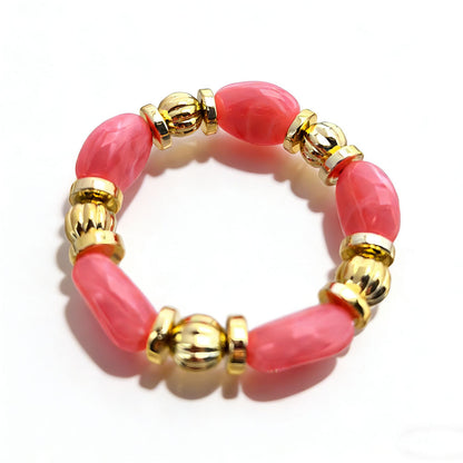 Maillard Style Irregular Acrylic Beading Bracelet For Women, Unique Design With Elegant Craftsmanship