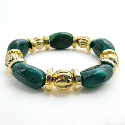Maillard Style Irregular Acrylic Beading Bracelet For Women, Unique Design With Elegant Craftsmanship