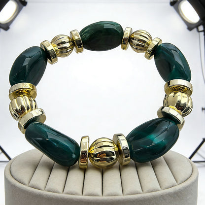 Maillard Style Irregular Acrylic Beading Bracelet For Women, Unique Design With Elegant Craftsmanship