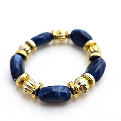 Maillard Style Irregular Acrylic Beading Bracelet For Women, Unique Design With Elegant Craftsmanship