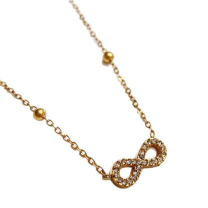 Infinity Bracelet For Women In Electroplated Titanium Steel With 14K Real Gold Plated Cable Chain