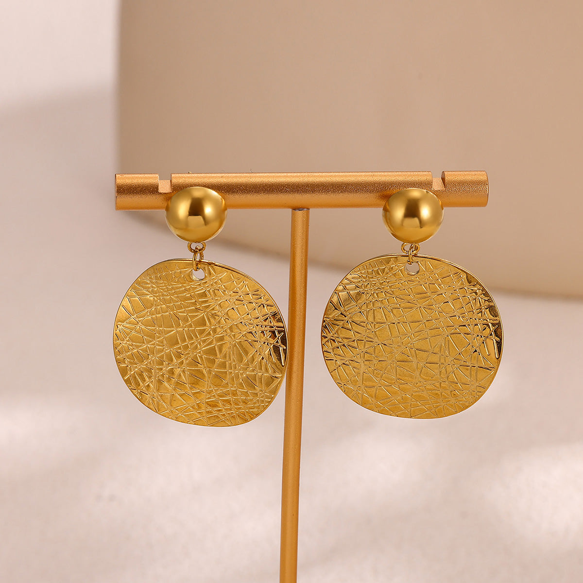 Flowers Stud Earrings For Women Featuring Waterproof Non Tarnish 304 Stainless Steel With 18K Real Gold PVD Coated Plating