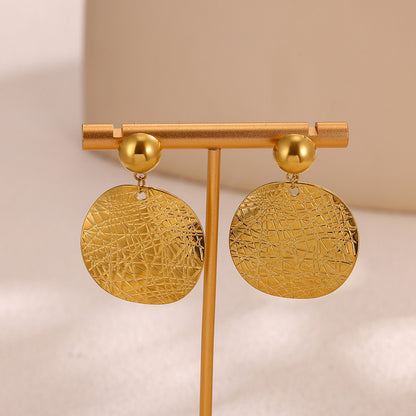 Flowers Stud Earrings For Women Featuring Waterproof Non Tarnish 304 Stainless Steel With 18K Real Gold PVD Coated Plating