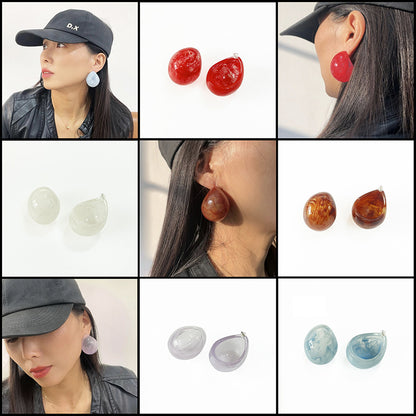 Exaggerated Plastic Balloons Earrings For A Fun And Colorful Look In Multicolor