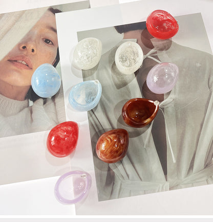 Exaggerated Plastic Balloons Earrings For A Fun And Colorful Look In Multicolor
