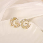 19 # Silver Needle/Pearl G Letter 1.9X1.9cm【6.4g】
