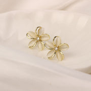 7#Silver Needle/Cat's Eye Flower/1.8X1.8cm【4.8g】