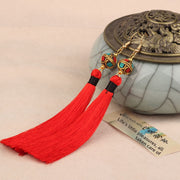 11#[Red] Tassel Earrings