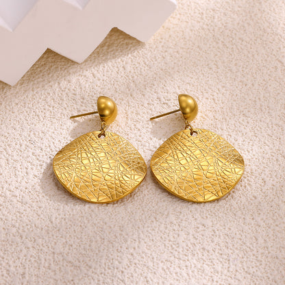 Flowers Stud Earrings For Women Featuring Waterproof Non Tarnish 304 Stainless Steel With 18K Real Gold PVD Coated Plating