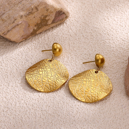 Flowers Stud Earrings For Women Featuring Waterproof Non Tarnish 304 Stainless Steel With 18K Real Gold PVD Coated Plating