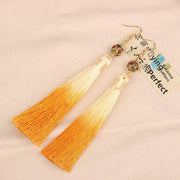 04#[Orange] Tassel Earrings