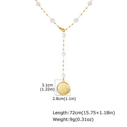 Heart Shape Pendant Necklace For Women In IG Style Featuring 304 Stainless Steel With 18K Real Gold Plated Cable Chain