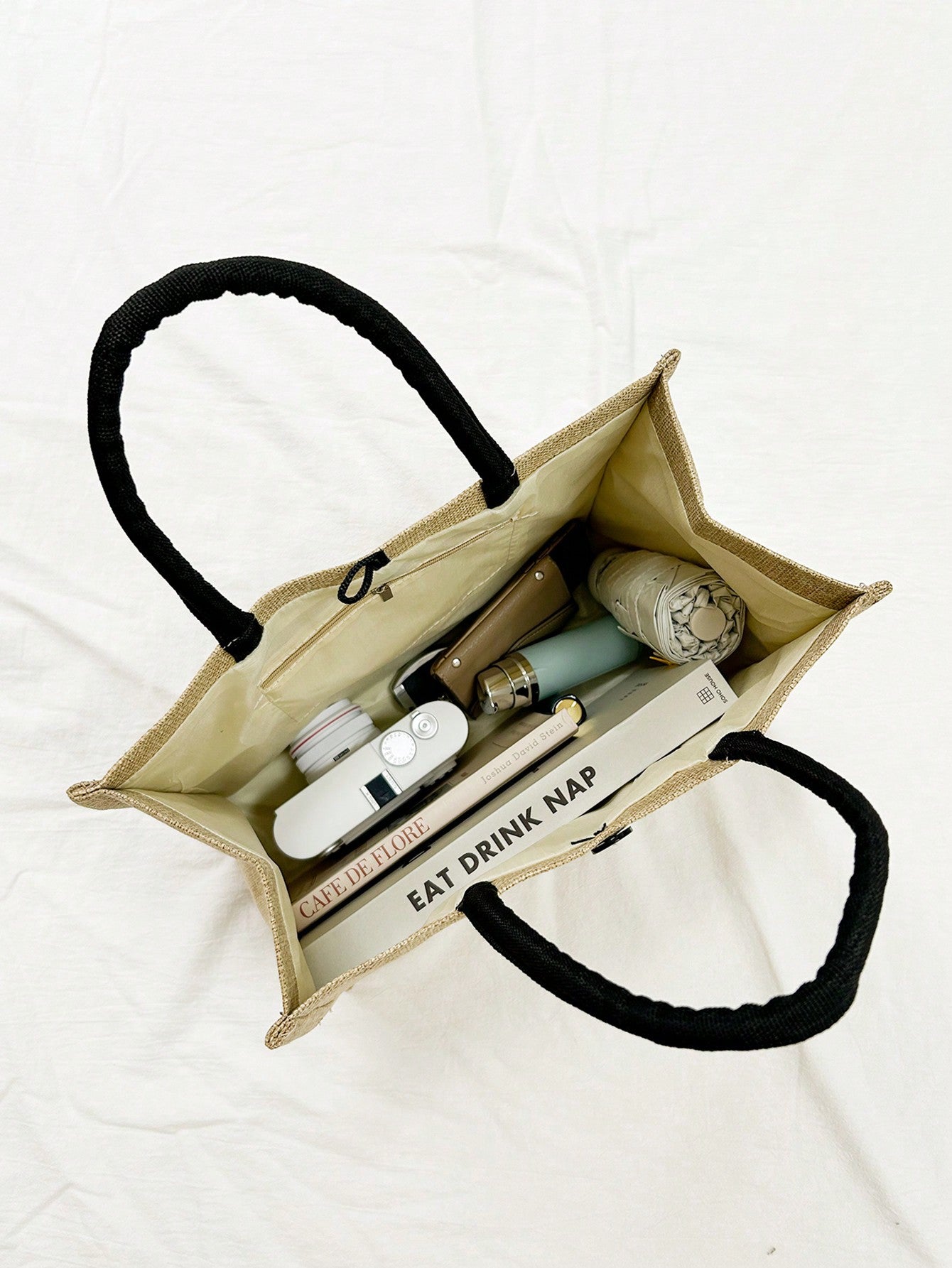Women’s Square Polyester Cosmetic Bag Featuring Vocabulary Words, Perfect For Spring & Summer