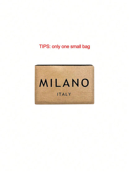 Women’s Square Polyester Cosmetic Bag Featuring Vocabulary Words, Perfect For Spring & Summer