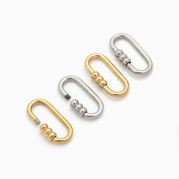 Polished Titanium Steel Love Charms Jewelry Accessories In Steel Color