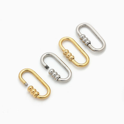 Polished Titanium Steel Love Charms Jewelry Accessories In Steel Color