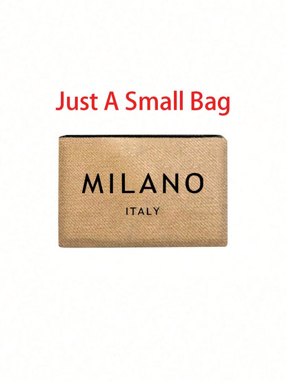 Women’s Square Polyester Cosmetic Bag Featuring Vocabulary Words Design, Ideal For Spring And Summer Use