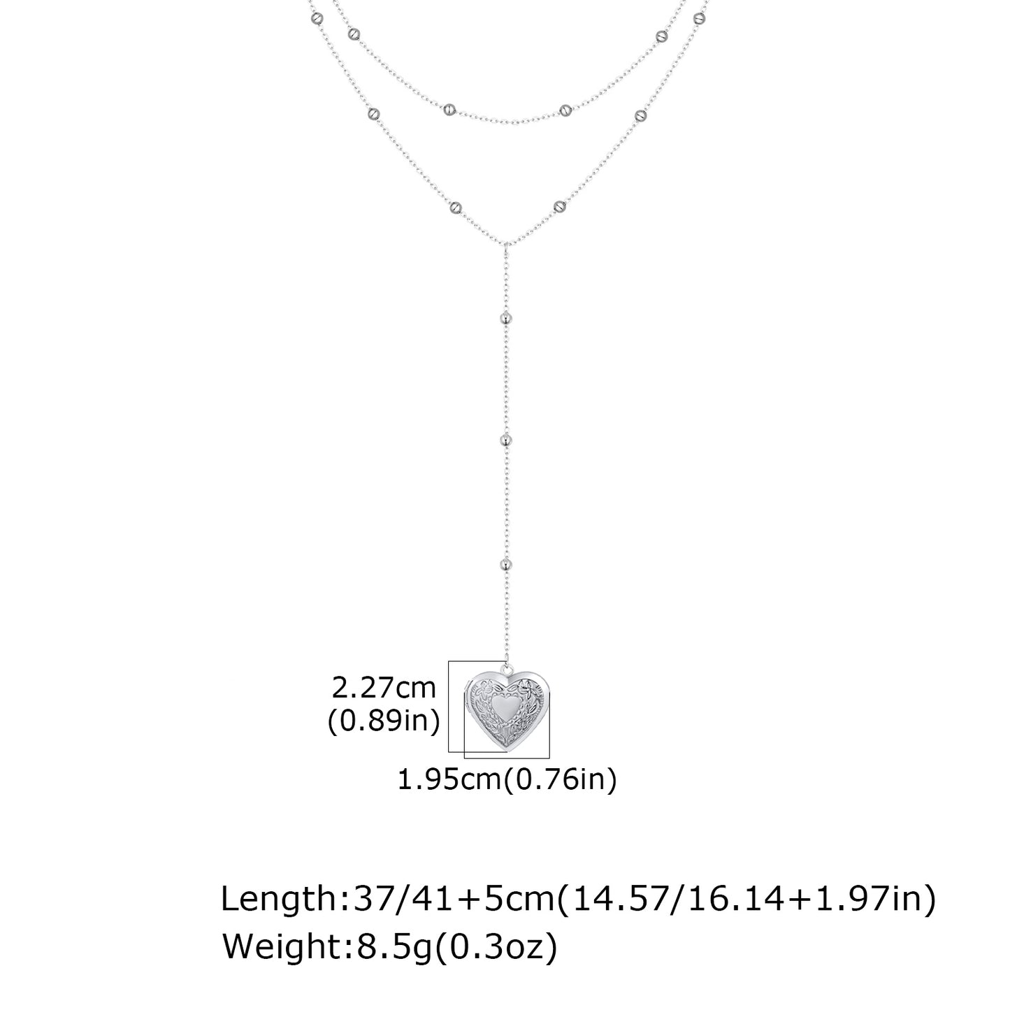 Heart Shape Pendant Necklace For Women In IG Style, 304 Stainless Steel With 18K Real Gold Plated Cable Chain