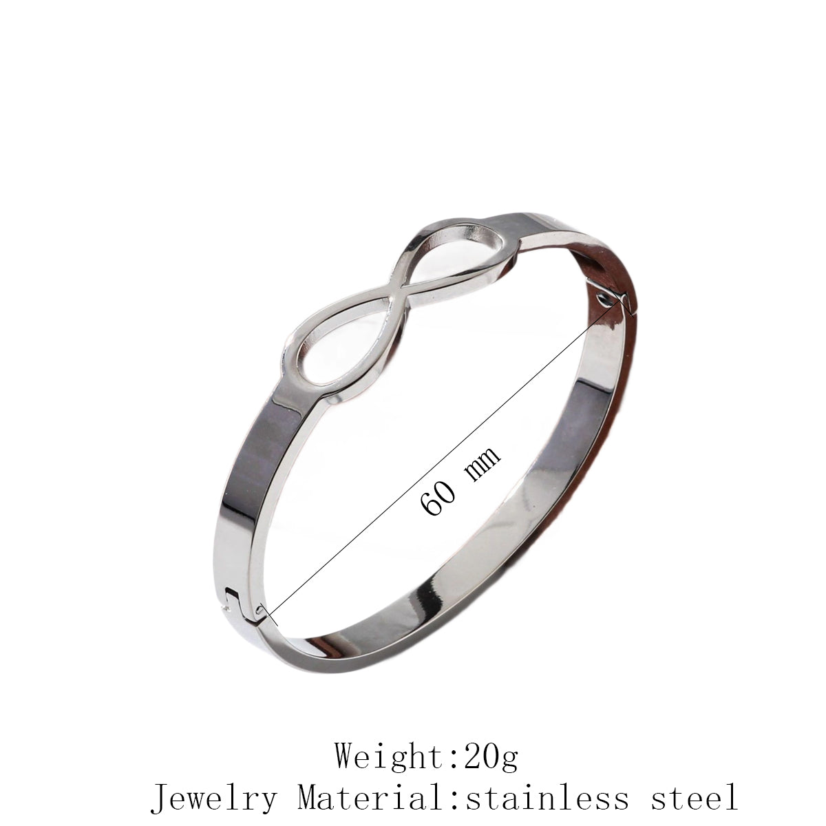 Polished Geometric Bangle For Women In 304 Stainless Steel Featuring 18K Real Gold Plated PVD Coating