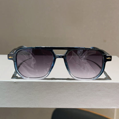 Unisex Square Full Frame Sunglasses With PC Lens Material In Black For Spring And Summer