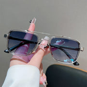 Silver Transparent Frame Gradient Blue Sheet