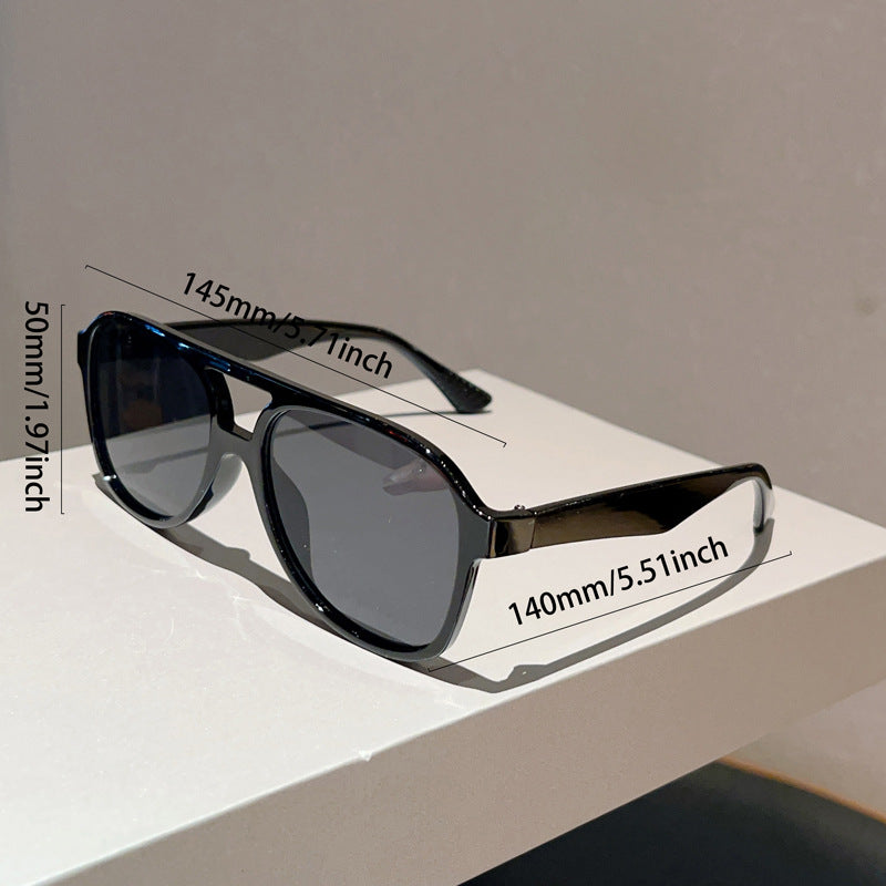 Unisex Square Full Frame Sunglasses With PC Lens Material In Leopard Print For Spring