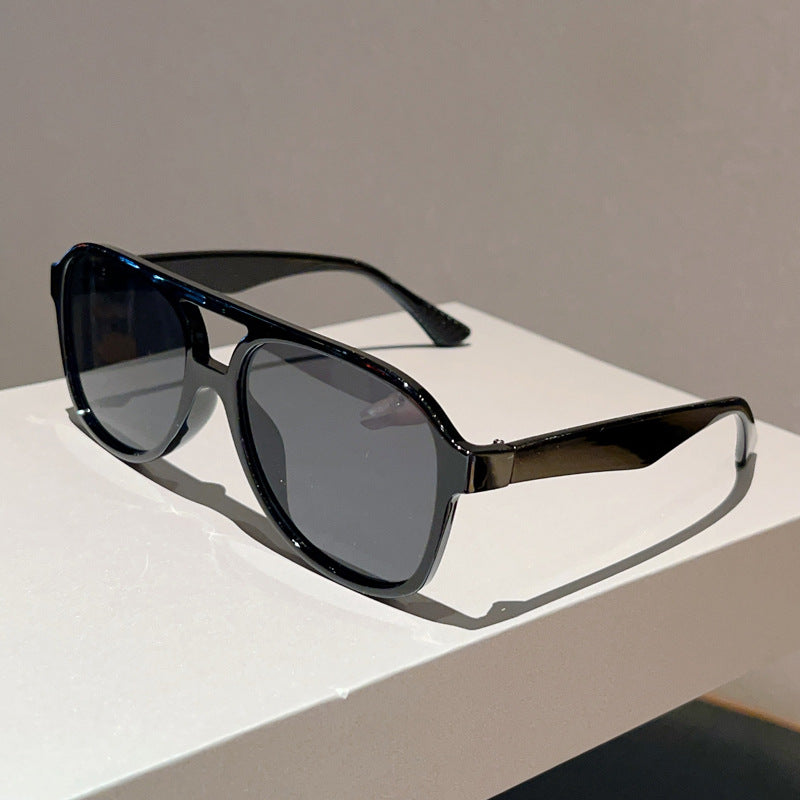 Unisex Square Full Frame Sunglasses With PC Lens Material In Leopard Print For Spring