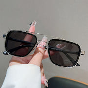 Black Silver Frame Black and Grey Lens