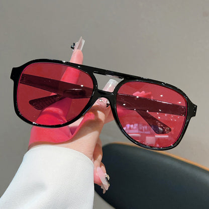 Unisex Square Full Frame Sunglasses With PC Lens Material In Leopard Print For Spring