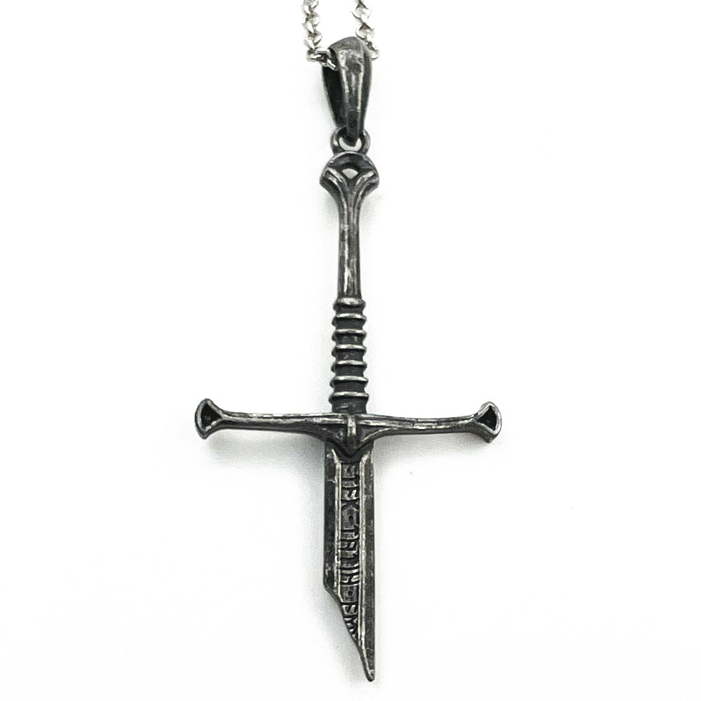 Geometric Punk Metal Necklace For Unisex Featuring Electroplated Finish