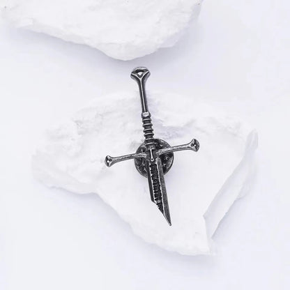 Geometric Punk Metal Necklace For Unisex Featuring Electroplated Finish