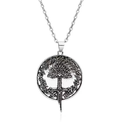 Geometric Punk Metal Necklace For Unisex Featuring Electroplated Finish
