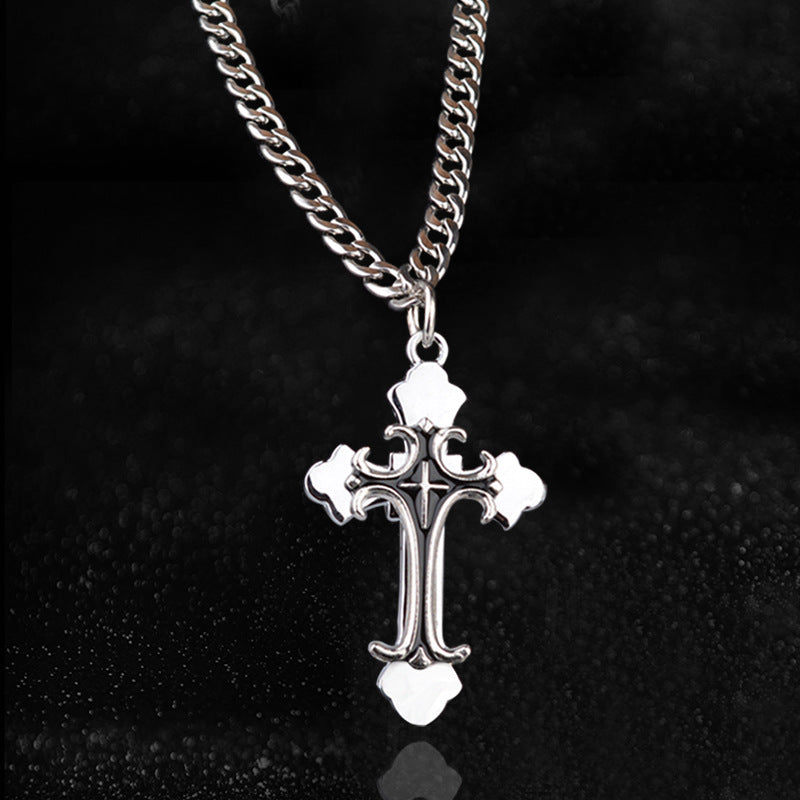 Cross Necklace For Unisex Featuring Electroplated Titanium Steel Material
