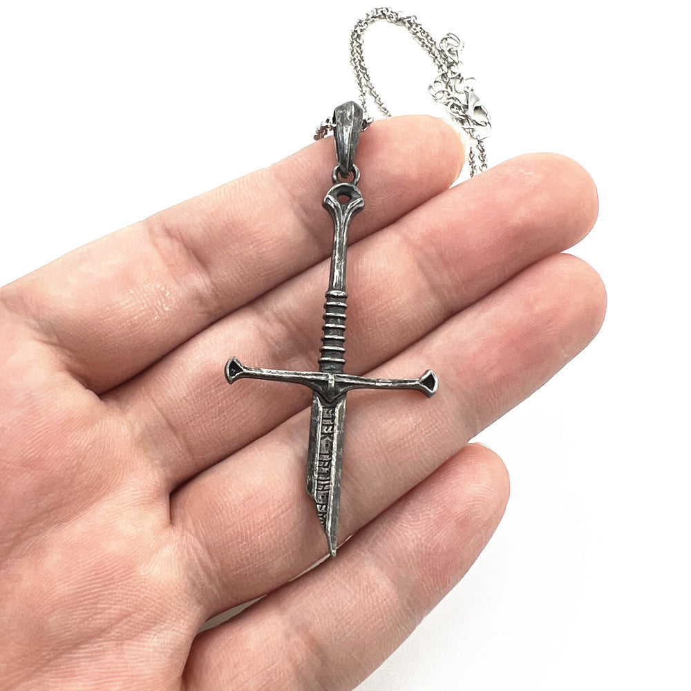 Geometric Punk Metal Necklace For Unisex Featuring Electroplated Finish