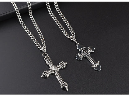 Cross Necklace For Unisex Featuring Electroplated Titanium Steel Material