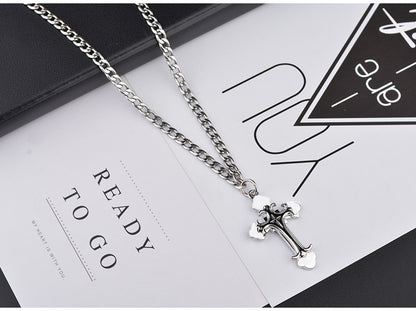 Cross Necklace For Unisex Featuring Electroplated Titanium Steel Material